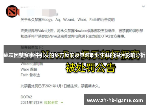 魏震因禁赛事件引发的多方反响及其对职业生涯的深远影响分析